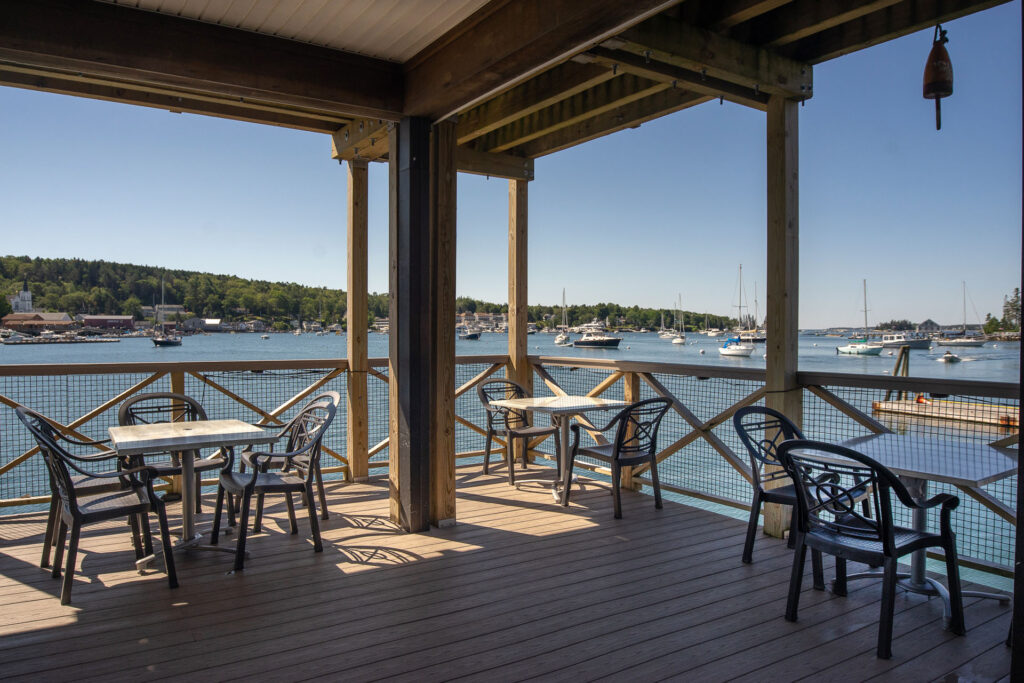 Outdoor Seating | Fisherman’s Wharf Inn, Boothbay Harbor Maine